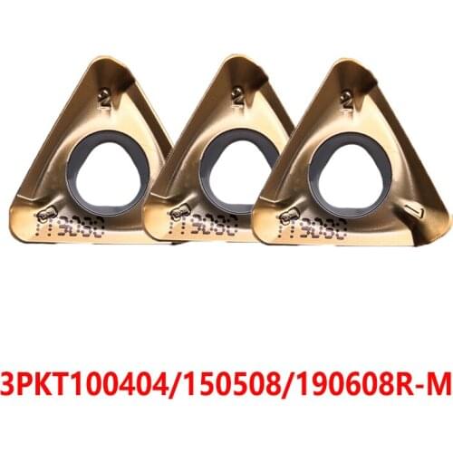 3PKT100404R-M 3PKT150508R-M 3PKT190608R-M TT6080 TT9080 Carbide Inserts Turning Tool Lathe Cutter 3PKT 150508 CNC 10pcs Original