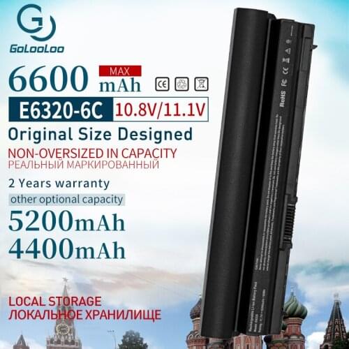 6600mAh 11.1V 0F7W7V 11HYV 7FF1K 7M0N5 823F9 3W2YX New Laptop Battery For DELL Latitude E6120 E6220 E6230 E6320 XFR E6330 E6430S