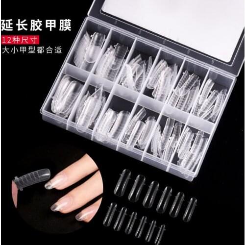 Nail Art Accessories Reusable Extended False Nail Manicure Fake Nails Box 120pcs 12 Sizes Extended Acrylics False Nail Tool