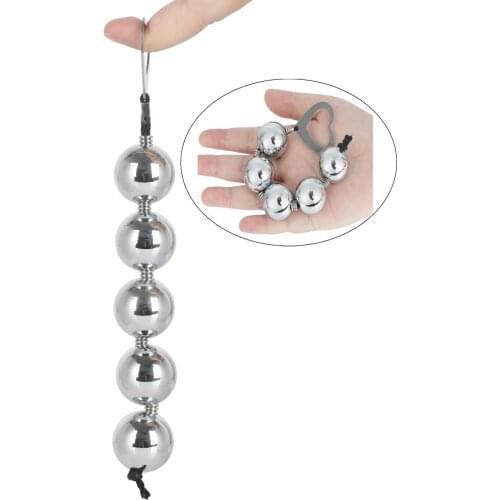 Anal Plug Sex Toy For Unisex Stainless Steel Anal Beads Butt Plug Dilatador Anal Ball Expander Vibrant Anal Plug Vaginal Dilator