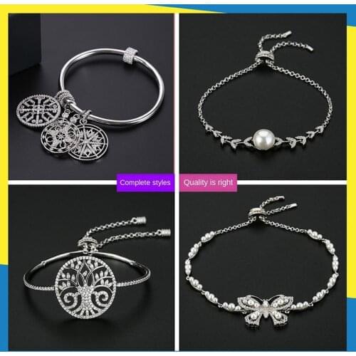 New Butterfly Life Tree Pearl Bracelet Bracelet Retractable Jewelry Fashion Personality Trend Womens Brand Jewelry
