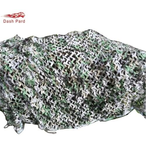 Forest digital camouflage 4 Size 2 layers Jungle Leaves Camouflage Net Military stealth protection Sunshade with hang rope