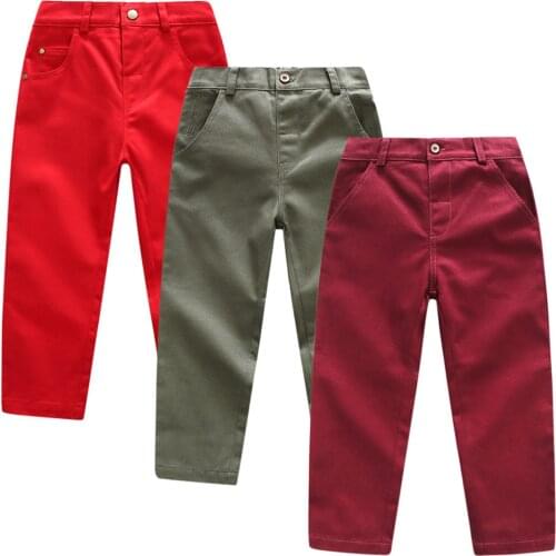 Toddler Kids Baby Boys Gentleman Solid Color Pocket Trousers Cotton Blend Pants Casual Sweatpant 18 24 Months 3 4 5 Years