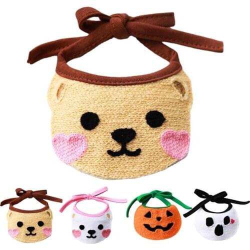 Dorakitten 1pc Puppy Bib Cartoon Funny Cute Dog Scarf Dog Bandana Puppy Neckerchief For Kitten Pet Clothing & Accessories