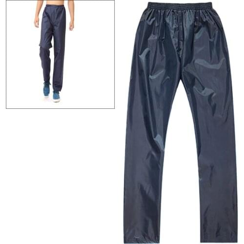 Double Layer Outdoor Cycling Pants Rainproof Waterproof Motorcycle Riding Rain Pants Fishing Trousers for Camping Hiking Climbin