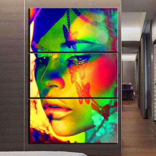 Canvas Painting Wall Art Pretty Makeup Posters and Prints Wall Pictures Home Decor