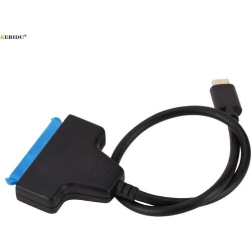 Kebidu Sata type-c Cable USB 3.1 to SATA 22Pin Adapter Adapter Suport 2.5 Inches External SSD HDD Hard Drive 22 Pin