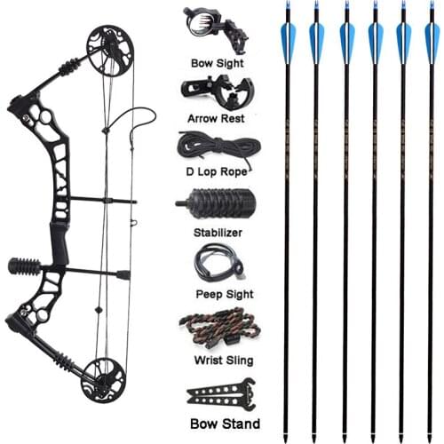 1 Set Of 35-60 Lbs Powerful High-Quality Composite Bow Archery Hunting Bow Archery Bow Archery Professional Composite Bow