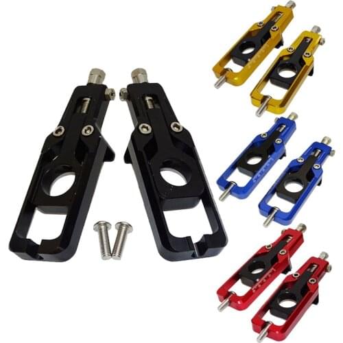 CNC Rear Wheel Axle Blocks Chain Adjusters Tensioners for HONDA CBR600RR CBR 600 RR 600RR F5 PC40 2007-2019 2008 2009 2012 2013