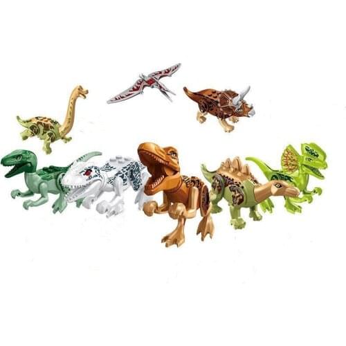 Education DIY Building Bricks Dino Kids Toys Compatible Blocks Dinosaurs Jurassic Animals World Toys For Children Kids Gift