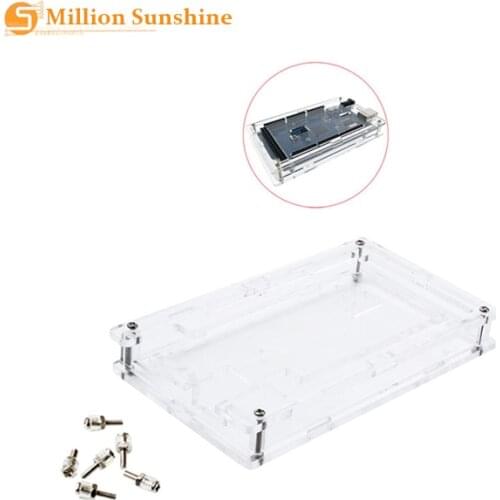 Enclosure Transparent Gloss Acrylic Box Compatible for arduino Mega 2560 R3 Case