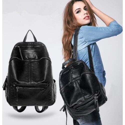 Stacy bag 072616 hot sale lady fashion leather backpack female travel bag