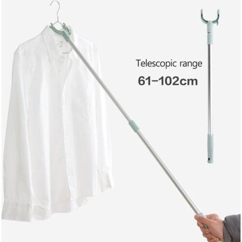 Clothes Rod Home Telescopic Clothes Rod Balcony Picking Pole Dormitory Reinforcement Aluminum Alloy Clothes Rod Clothes Rod