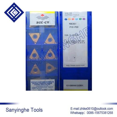 Free shipping high quality sanyinghe cnc blade lathe turning tool 10pcs/lots YBC251 154.3-16110 cnc carbide turning inserts