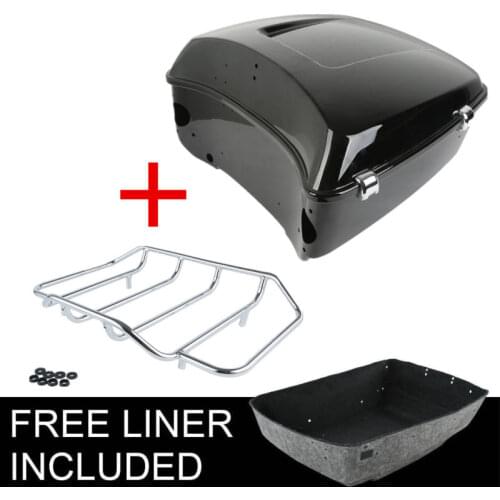 Motorcycle Moto King Pack Trunk Top Rack For Harley Tour Pak Touring Road Electra Glide Models 2014-2019 17