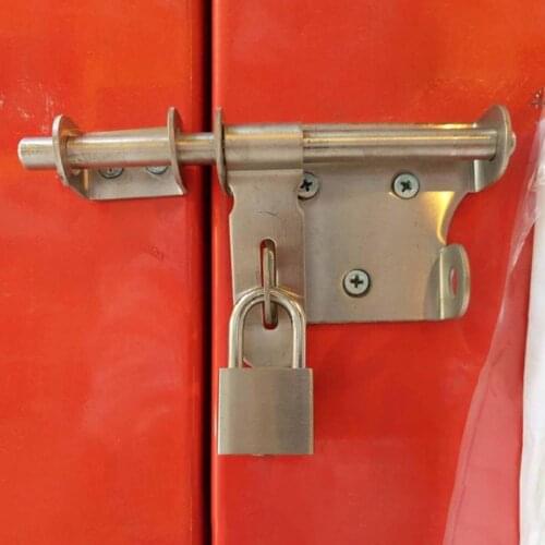 201 Stainless Steel Latch Safety Bolt Rust-proof Easy Installation Smooth Stainless Steel Sliding Gate Latch Furniture Hardware