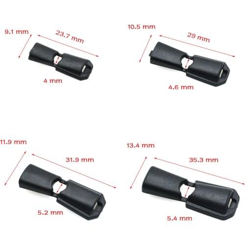 10pcs Cord Ends Zipper Pull Cord Lock Stopper For Sportswear Backpack Garment Accessories