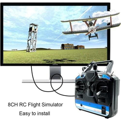 18 in 1 8CH RC Flight Simulator Support Real G7 Phoenix 5.0 XTR Remote Control for RC Helicopter Airplane FPV Drone Quadcopter