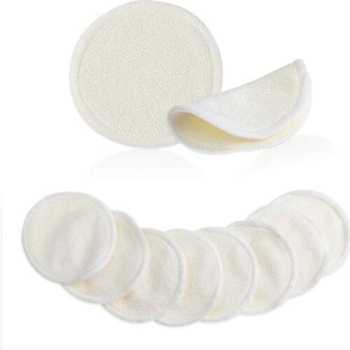 2/3 layer Bamboo Fiber Makeup Remover Pad Washable Face Cleaning Cotton Reusable Women Makeup Remover Wipe Cotton