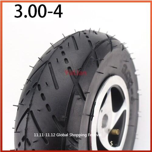 3.00-4 Inner Tube and out tire for Knobby Scooter Go Kart Electric scooter Highway tire
