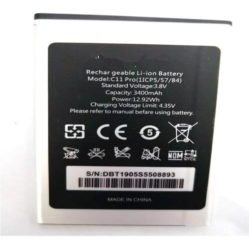 For Oukitel C11 Pro Battery 3400mAh Replacement Backup Battery High Capacity With phone standes For Oukitel C11 Batery