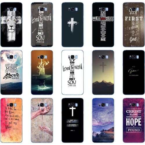 17DD Christian Jesus The Cross Soft Silicone Cover Case for Samsung Galaxy S6 S7 edge S8 S9 S10 plus A70 A50 case