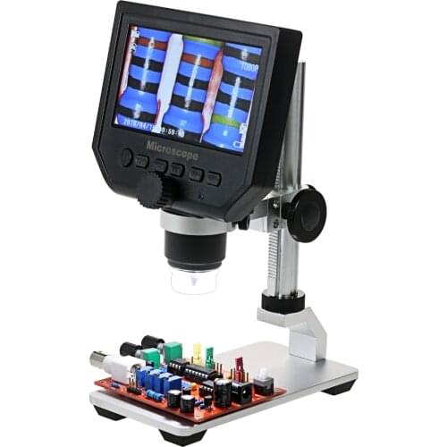 1-600x G600 Digital Microscope 4.3" LCD USB microscopio Video Camera Recorder HD 3.6 Mega Pixel with1080P/720P/VGA Wide Usage