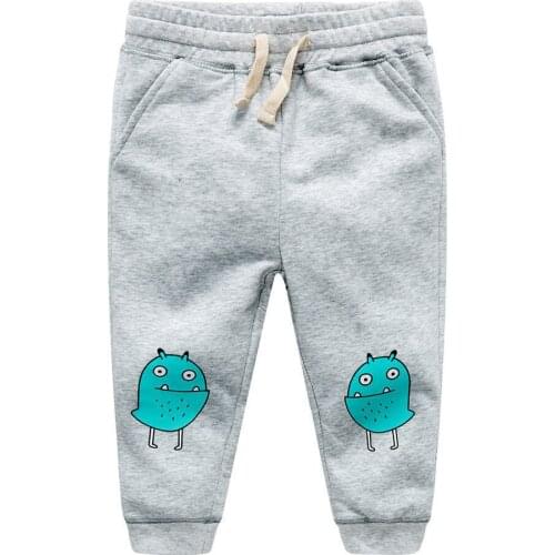Jumping Meters Lovely Monster Boys Cotton Pants Children Trousers 2018 Autumn Winter Baby Clothes Sweaterpants Kids Leggings