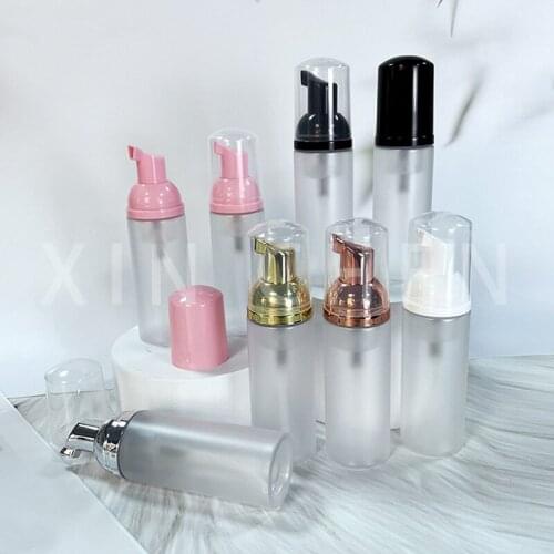 5 Pcs Foaming Bottle Liquid Soap Whipped Mousse Points Bottling Shampoo Lotion Shower Gel Foam Pump Travel Bottles 60ml 100ml
