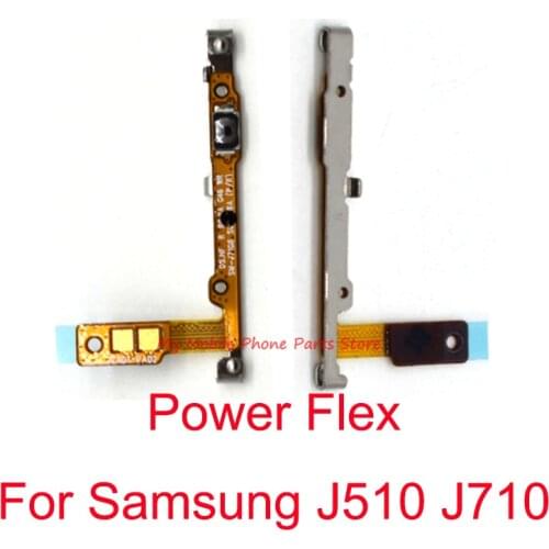 Original Power Volume Switch Side Button Flex Cable For Samsung Galaxy J5 J510 J7 J710 2016 Power Switch Flex Repair Parts