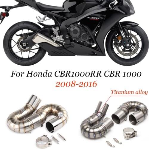 Slip on For HONDA CBR1000 CBR 1000 2008-2016 Motorcycle Exhaust Muffler Modified Motorcross Middle Pipe Connect Link Tube
