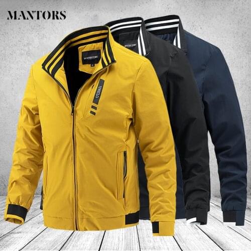 Mens Jacket Jackets and Coats Fashion 2021 Mens Bomber Jacket Outerwear Windbreaker Zipper Male Stand Collar Military Overcoats