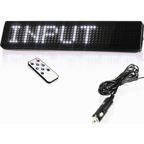 12v 7X41Pixel Scrolling Car LED Display English Remote Control LED Car Display Board LED Programmable Message Sign Diy kit