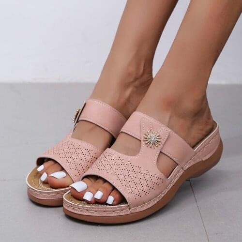 Sandals women 2021 Summer Women Shoes Wedges Sandals Platform Casual Roman Womens Sandals Beach Shoes Soft Shoes Woman NVLX195