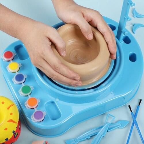 Diy Pottery Wheels Kit Toy Artist Studio, Ceramic Educational Machine For Kids Student And Amateur Electric Pottery Wheel