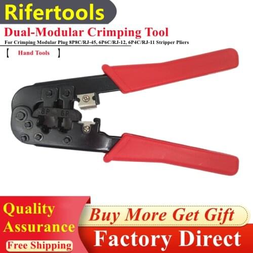 Wholesale Network Cable Crimper Wire Cutter Tools For Crimping Modular Plug 8P8C/RJ-45, 6P6C/RJ-12, 6P4C/RJ-11 Stripper Pliers
