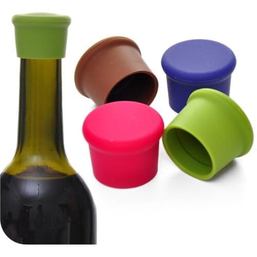 Silicone Wine Bottle Stoppers Approved Food Grade Silicone Durable Flexible Wine Bottle Stopper