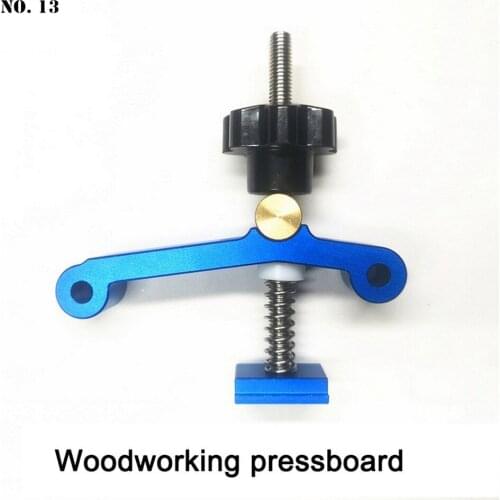 Aluminum Alloy T-Track Clamp Improved T-Slot Woodworking Pressboard T Slider Pressure Plate Positioning Block DIY Tool Accessory