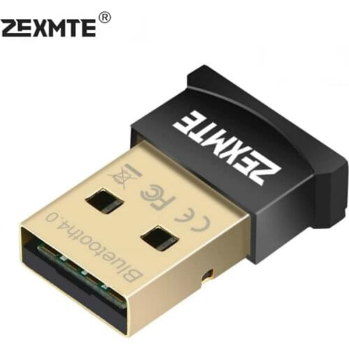 Zexmte USB Bluetooth Adapter Dongle CSR 4.0 Bluetooth 4.0 For Windows10/8/7/Visa/XP Desktop Laptop Mouse and Keyboard Audio