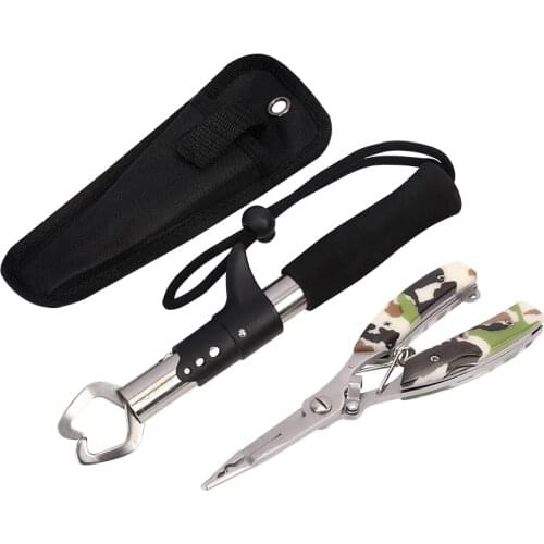 Gun-type fish control device multi-functional Luya pliers hook pliers fish control pliers Luya set of practical pliers
