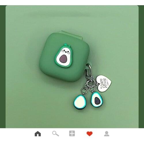 Charging case For OPPO Enco W51 Case Cute Avocado Cartoon Silicone Protective Case for oppo enco w51 Wireless Earphone Case