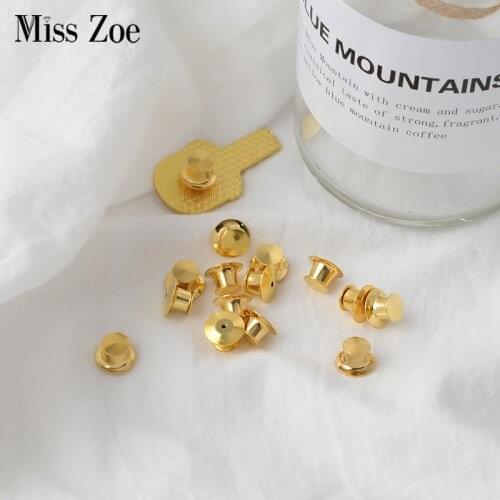 5~10 pieces/pack Brooch pin back buckle metal black Zinc Alloy Clasps for Brooches pin Jewelry Accessories and Parts