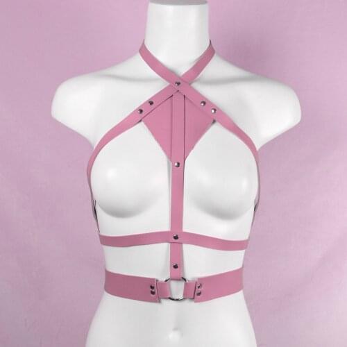 Harness for Women PU Waist Strap Body Bondage Gothic Suspender Bdsm Rave Outfit Sexy Lingerie Womens Underwear Goth Accessories