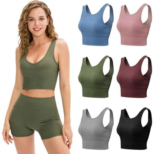 Womens Yoga Running Fitness Tight Vest Runs Fitness Clothes Breathable High Elastic Sensual Dry Sports Vest Bra