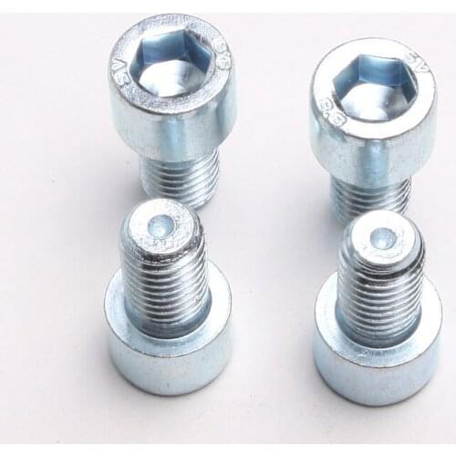 3PCS 0327 SHCS Screws White Zinc Hex Bolts M5 * 70