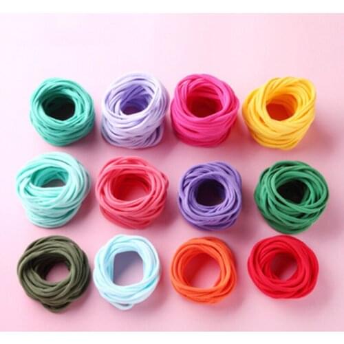 500pcs/lot Nylon Headband for Baby Girl DIY Hair Accessories Elastic Head Band Kids Children Fashion Headwear baby turban