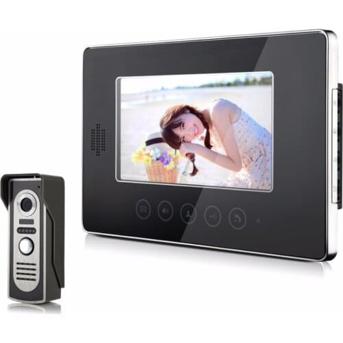 7 Inch Touch Screen Metal Door Camera Wired Video Door Phone