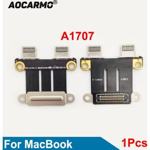 Aocarmo USB-C DC Charging Power Jack Charger Port For Macbook Pro Retina A1707 A1706 13" 15" 2016 2017 820-00484-02 Connector