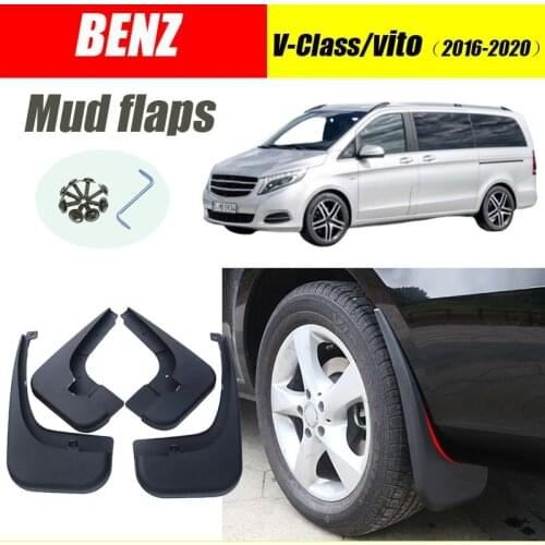 For Benz V-class Vito Mud flaps mudguards W447 V250 Mud flap splash Guard fenders car accessories auto styline Front Rear 4pcs