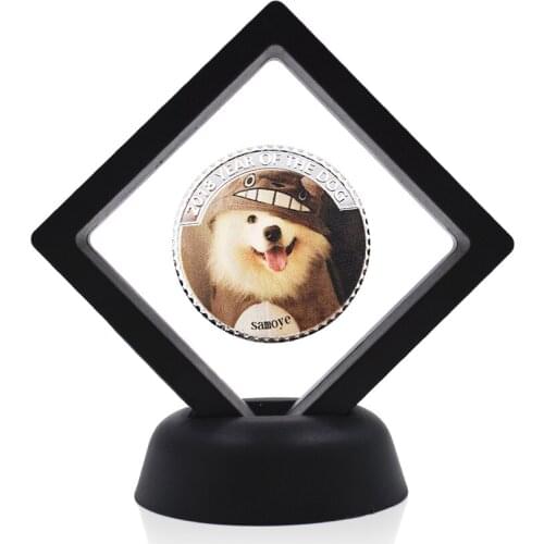 Festival Souvenir Gifts 999.9 Silver Plated Metal Coin Year of The Dog Metal Coin Art Crafts